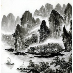 Chinese Landscape Painting - CNAG013624