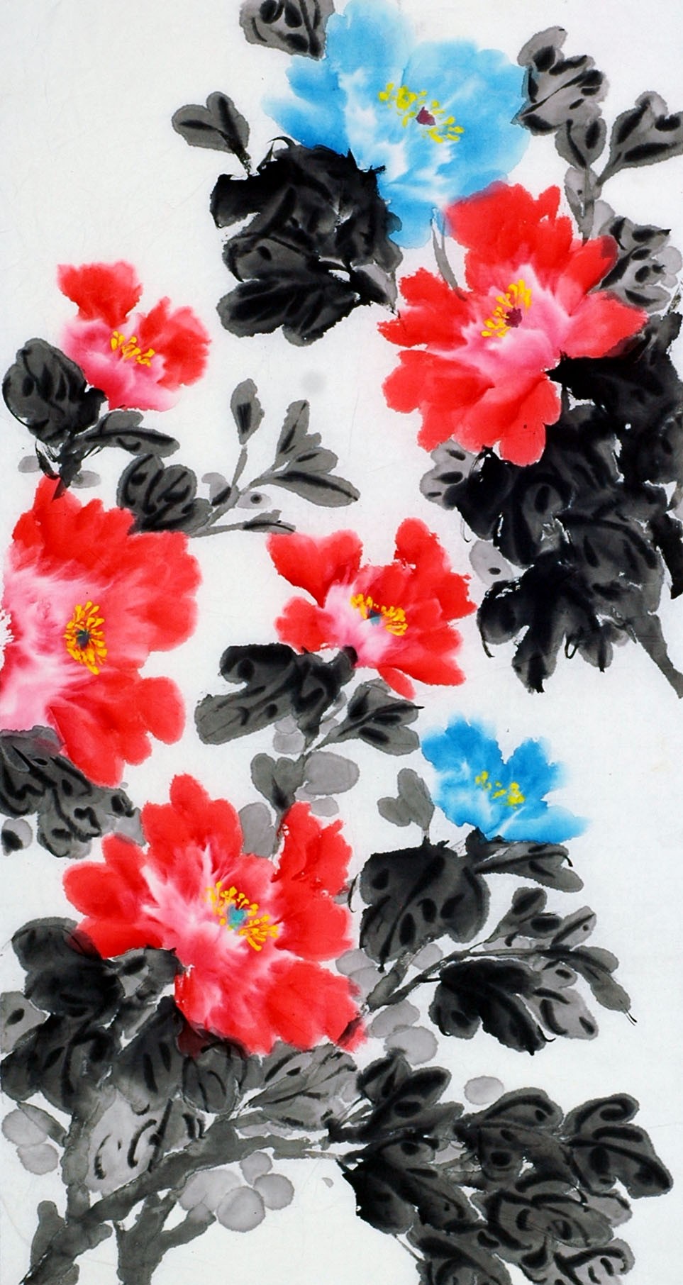 Chinese Peony Painting - CNAG013625