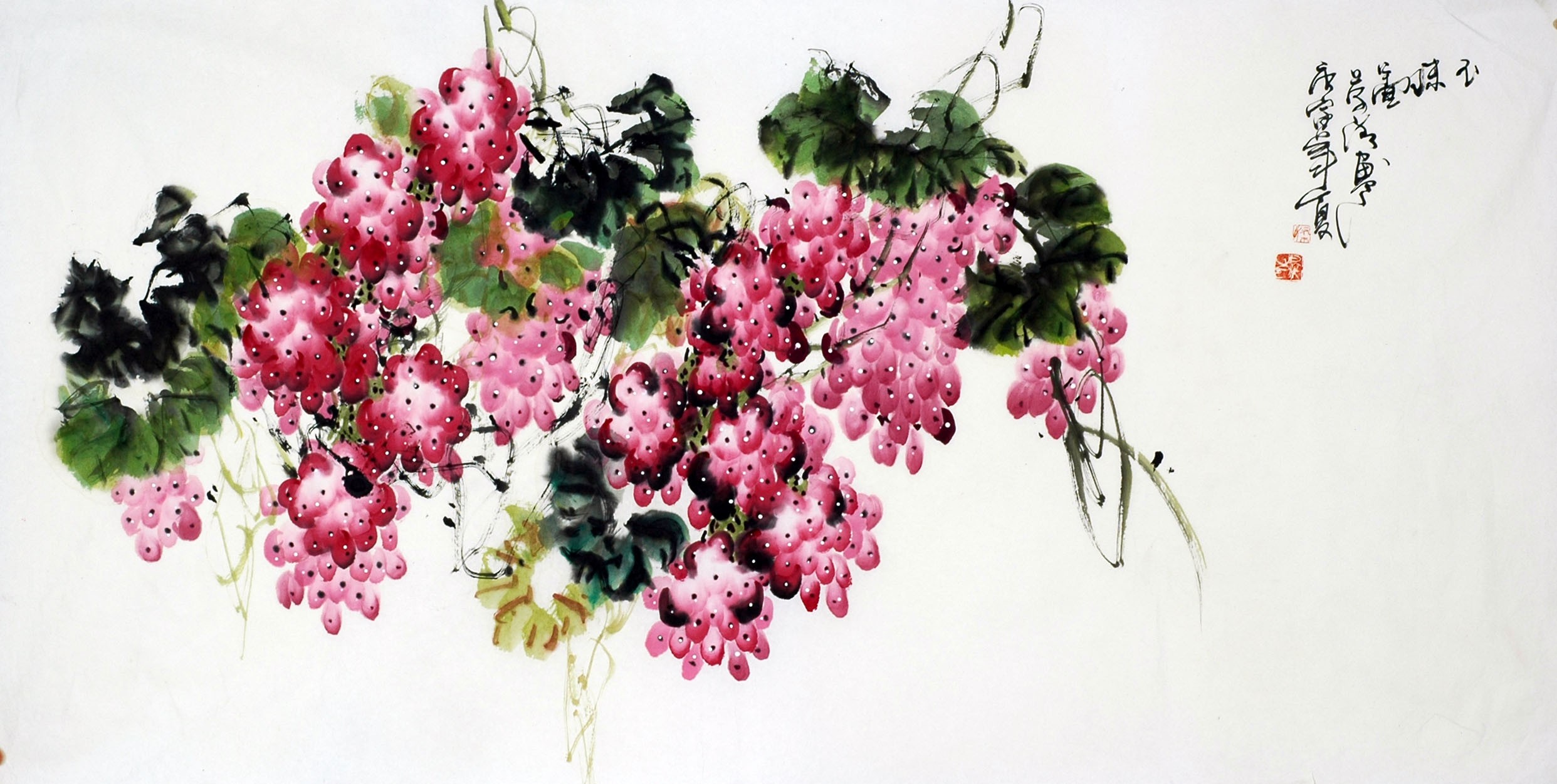 Chinese Flowers&Trees Painting - CNAG013628