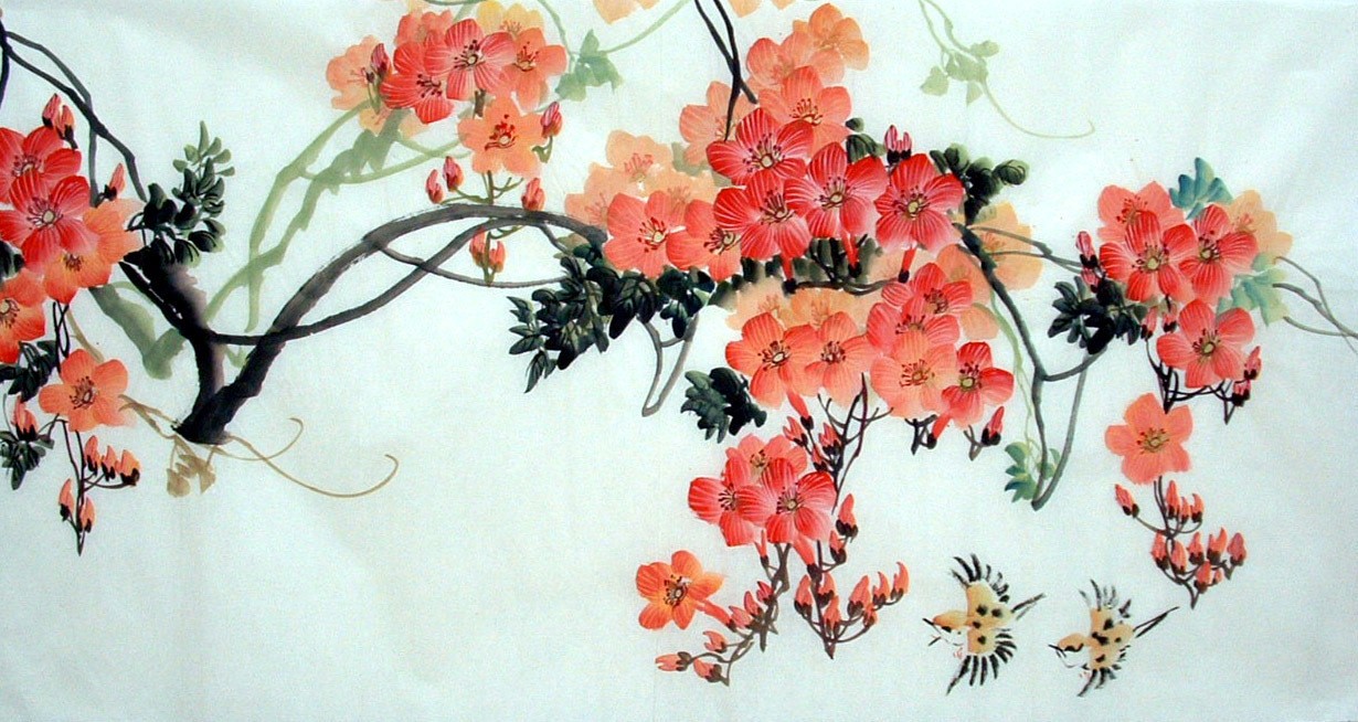 Chinese Flowers&Trees Painting - CNAG013634