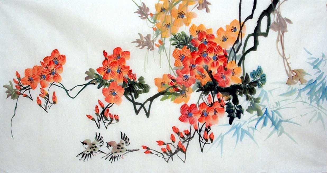 Chinese Flowers&Trees Painting - CNAG013635