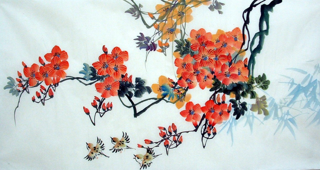 Chinese Flowers&Trees Painting - CNAG013636