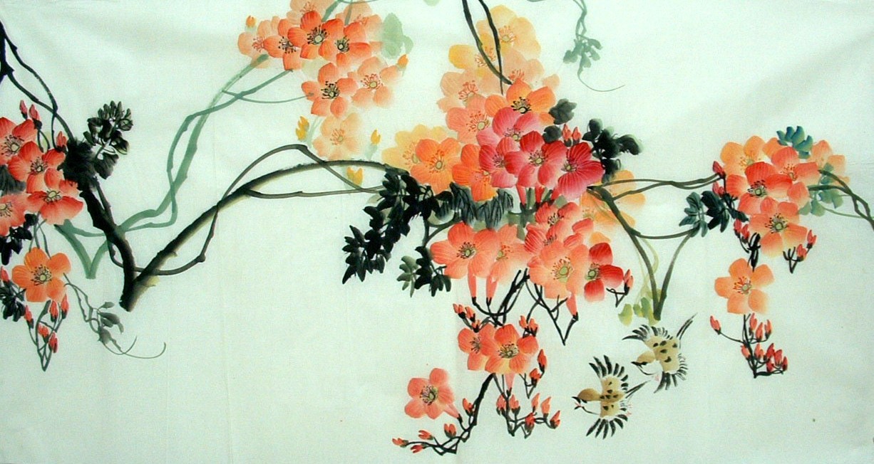 Chinese Flowers&Trees Painting - CNAG013639