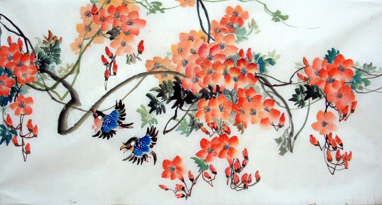 Chinese Flowers&Trees Painting - CNAG013640