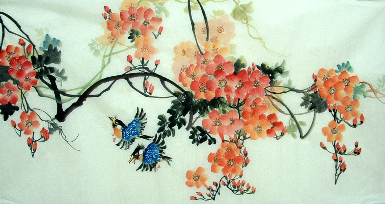 Chinese Flowers&Trees Painting - CNAG013642