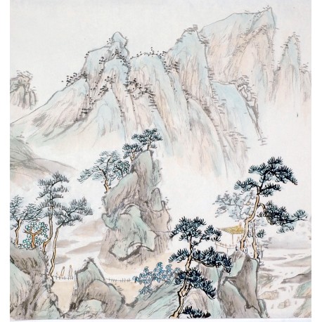 Chinese Landscape Painting - CNAG013719