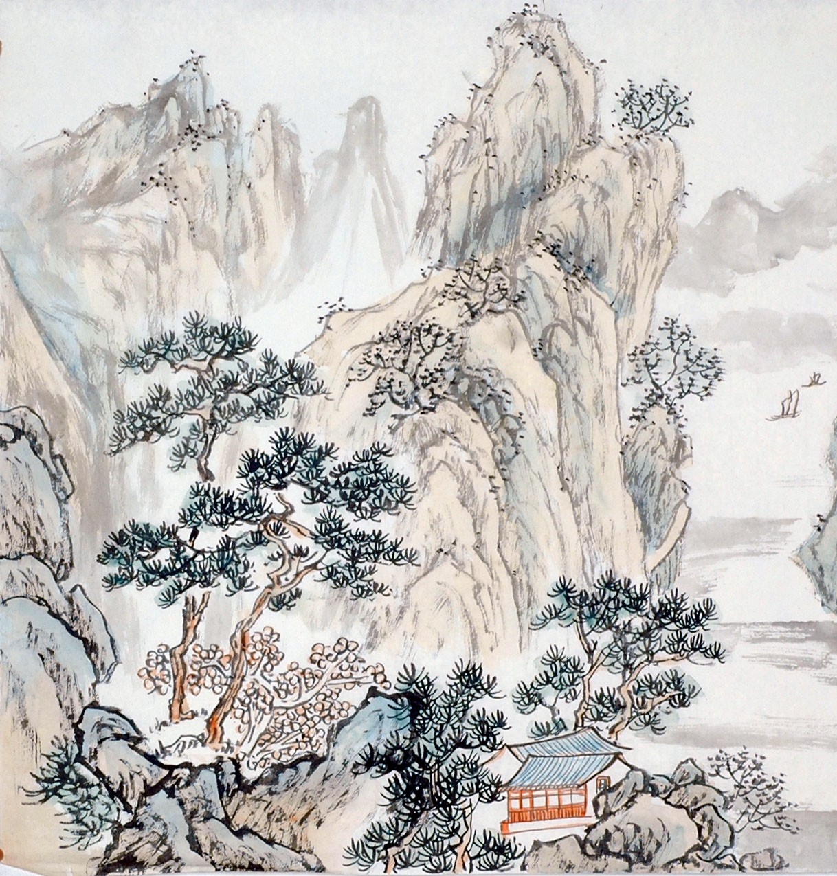 Chinese Landscape Painting - CNAG013720
