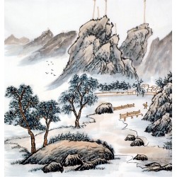 Chinese Landscape Painting - CNAG013722