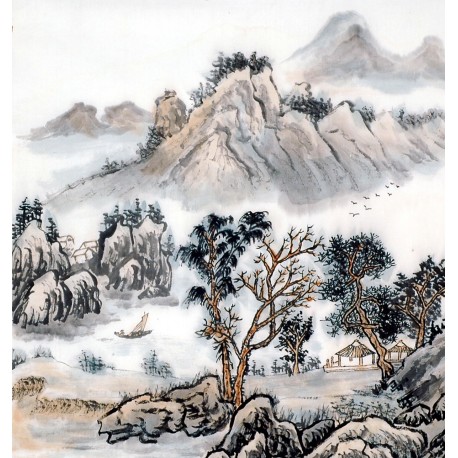 Chinese Landscape Painting - CNAG013723