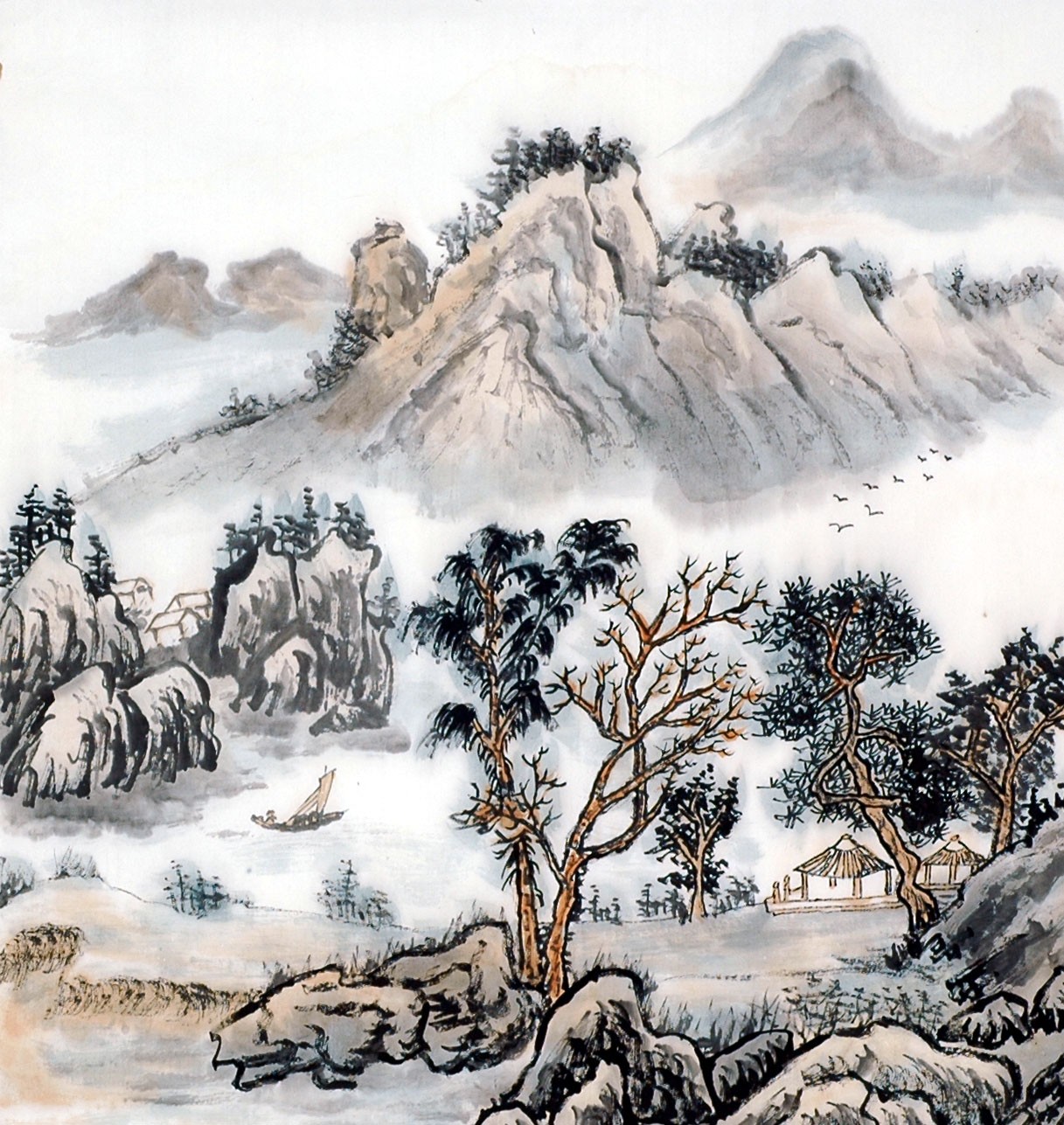 Chinese Landscape Painting - CNAG013723