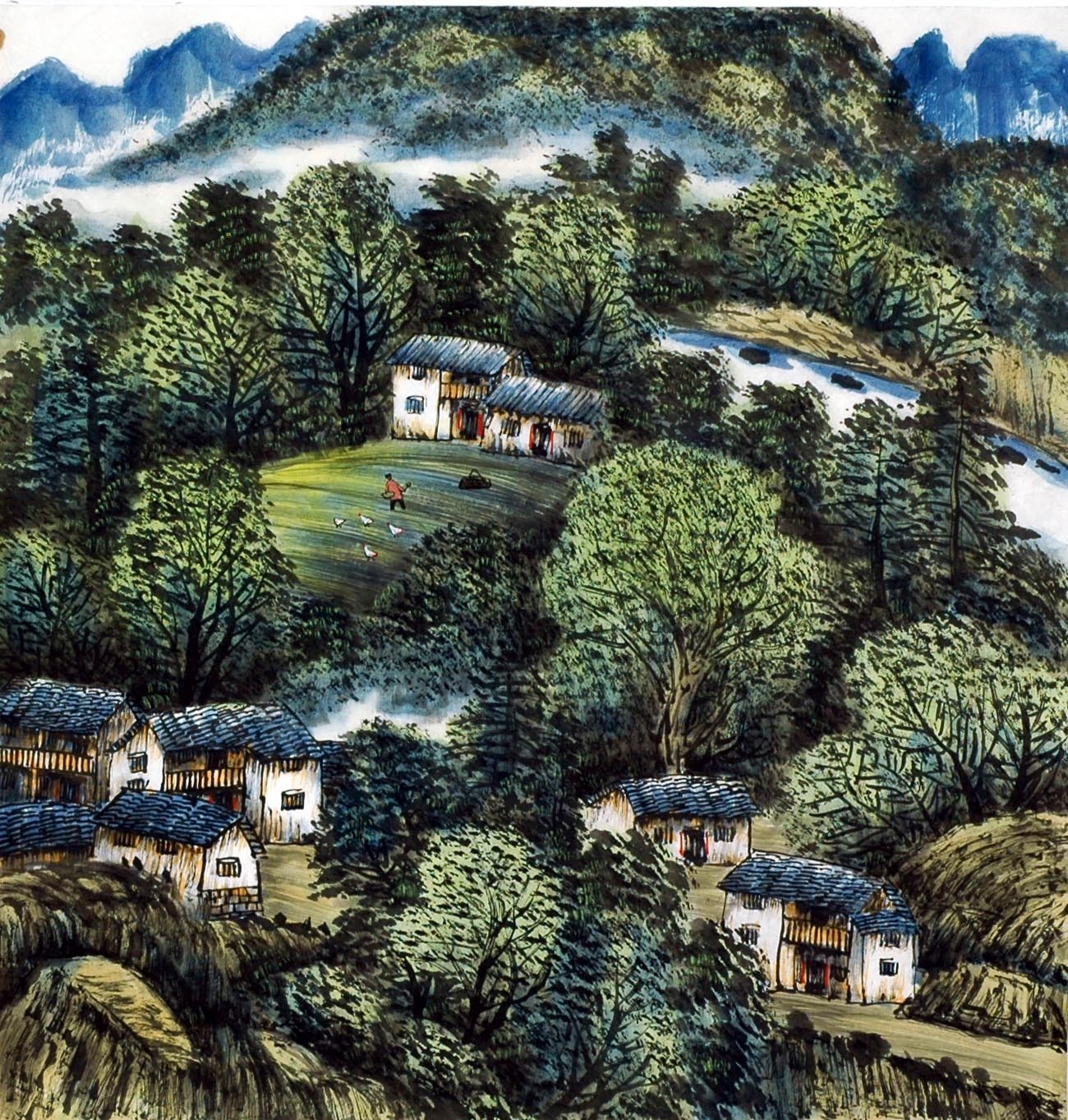 Chinese Landscape Painting - CNAG013727