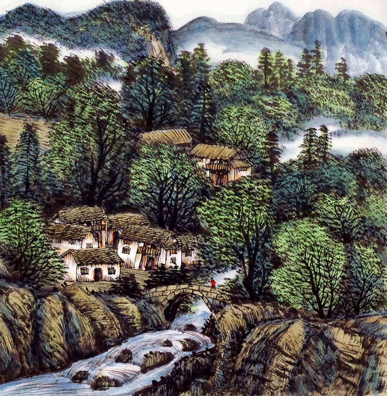 Chinese Landscape Painting - CNAG013728