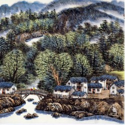 Chinese Landscape Painting - CNAG013730