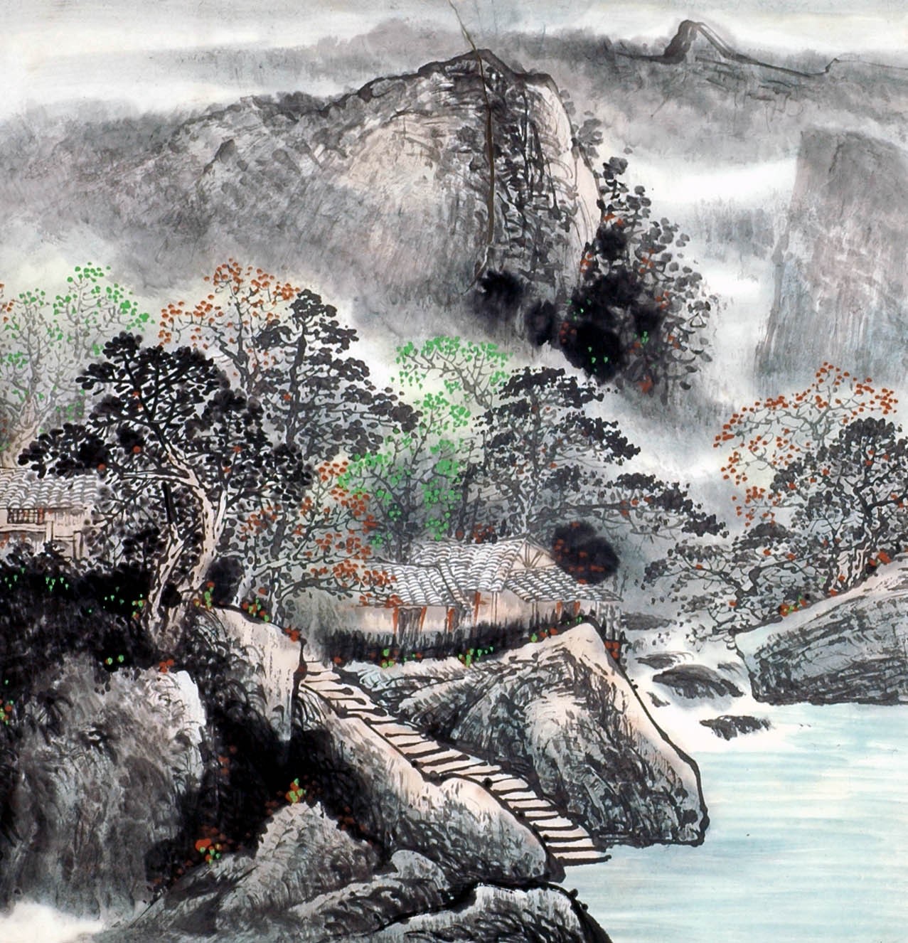 Chinese Landscape Painting - CNAG013732