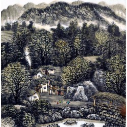 Chinese Landscape Painting - CNAG013734