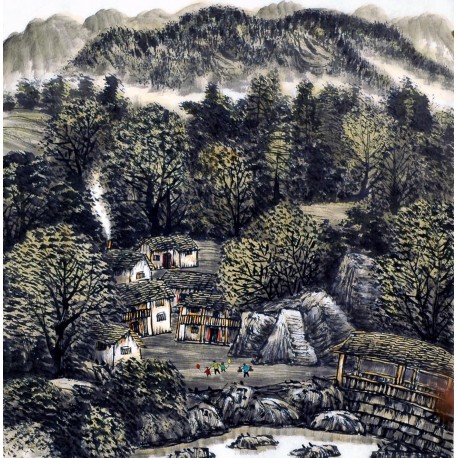 Chinese Landscape Painting - CNAG013734