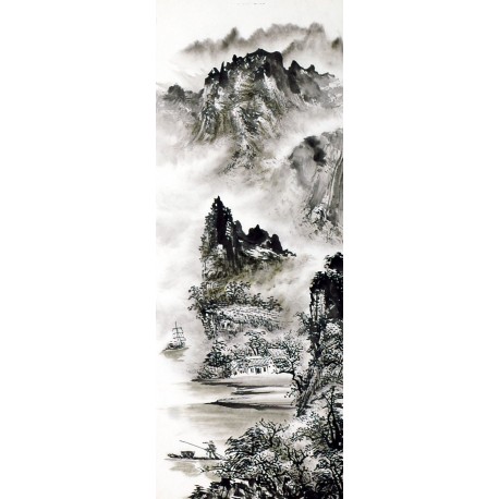 Chinese Landscape Painting - CNAG013739