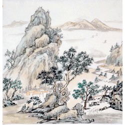 Chinese Landscape Painting - CNAG013766
