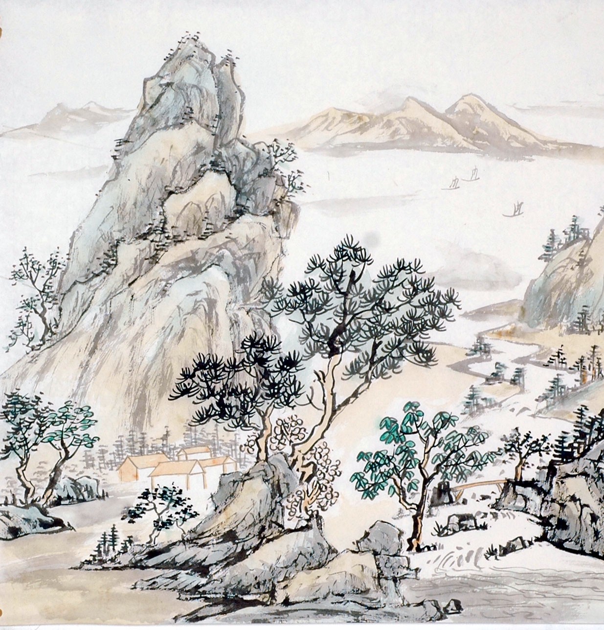 Chinese Landscape Painting - CNAG013766