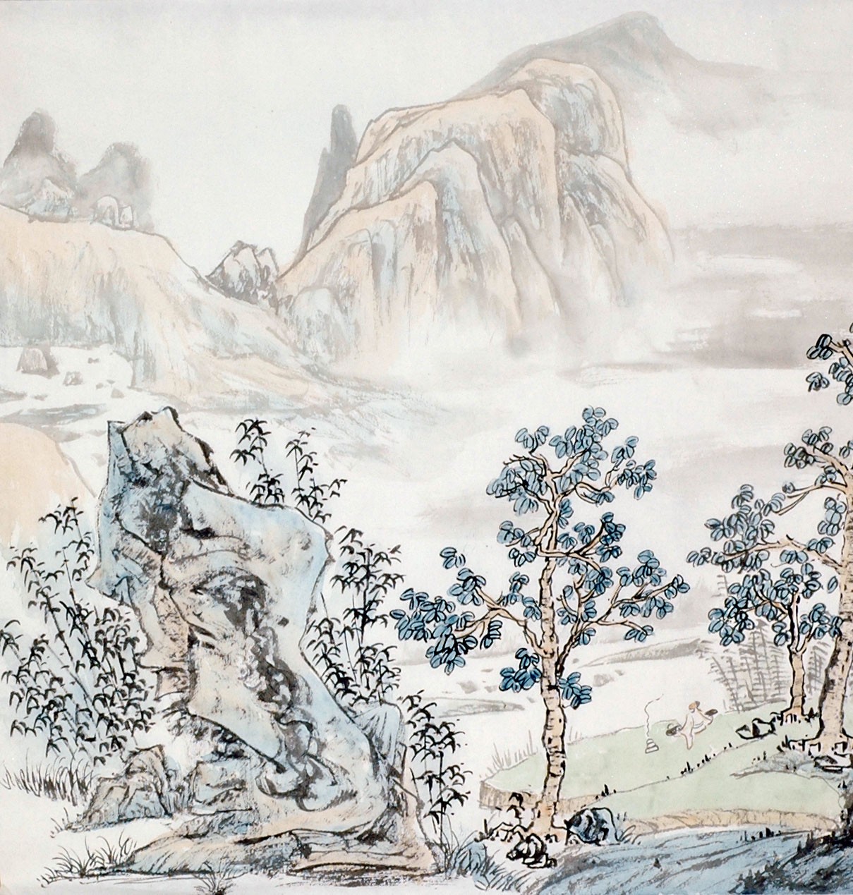Chinese Landscape Painting - CNAG013767