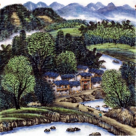 Chinese Landscape Painting - CNAG013768