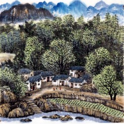 Chinese Landscape Painting - CNAG013769