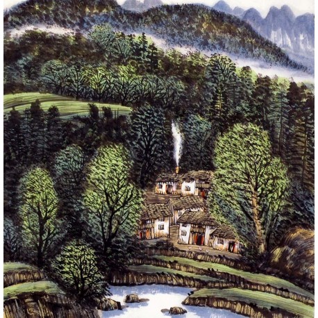 Chinese Landscape Painting - CNAG013770