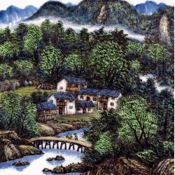 Chinese Landscape Painting - CNAG013772