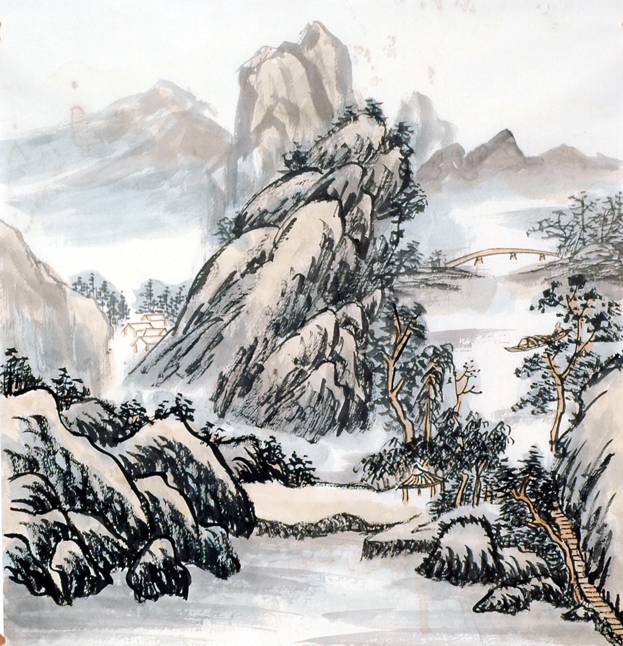 Chinese Landscape Painting - CNAG013805