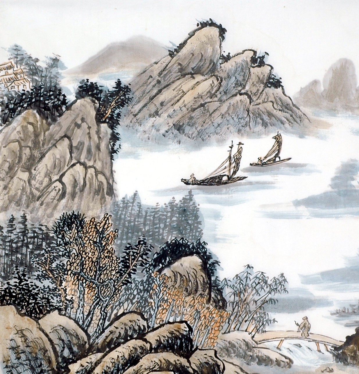 Chinese Landscape Painting - CNAG013806