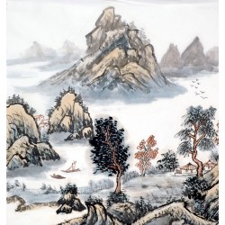 Chinese Landscape Painting - CNAG013808