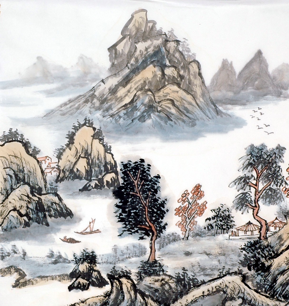 Chinese Landscape Painting - CNAG013808