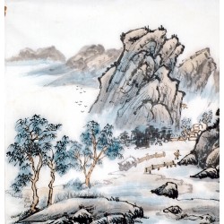 Chinese Landscape Painting - CNAG013811