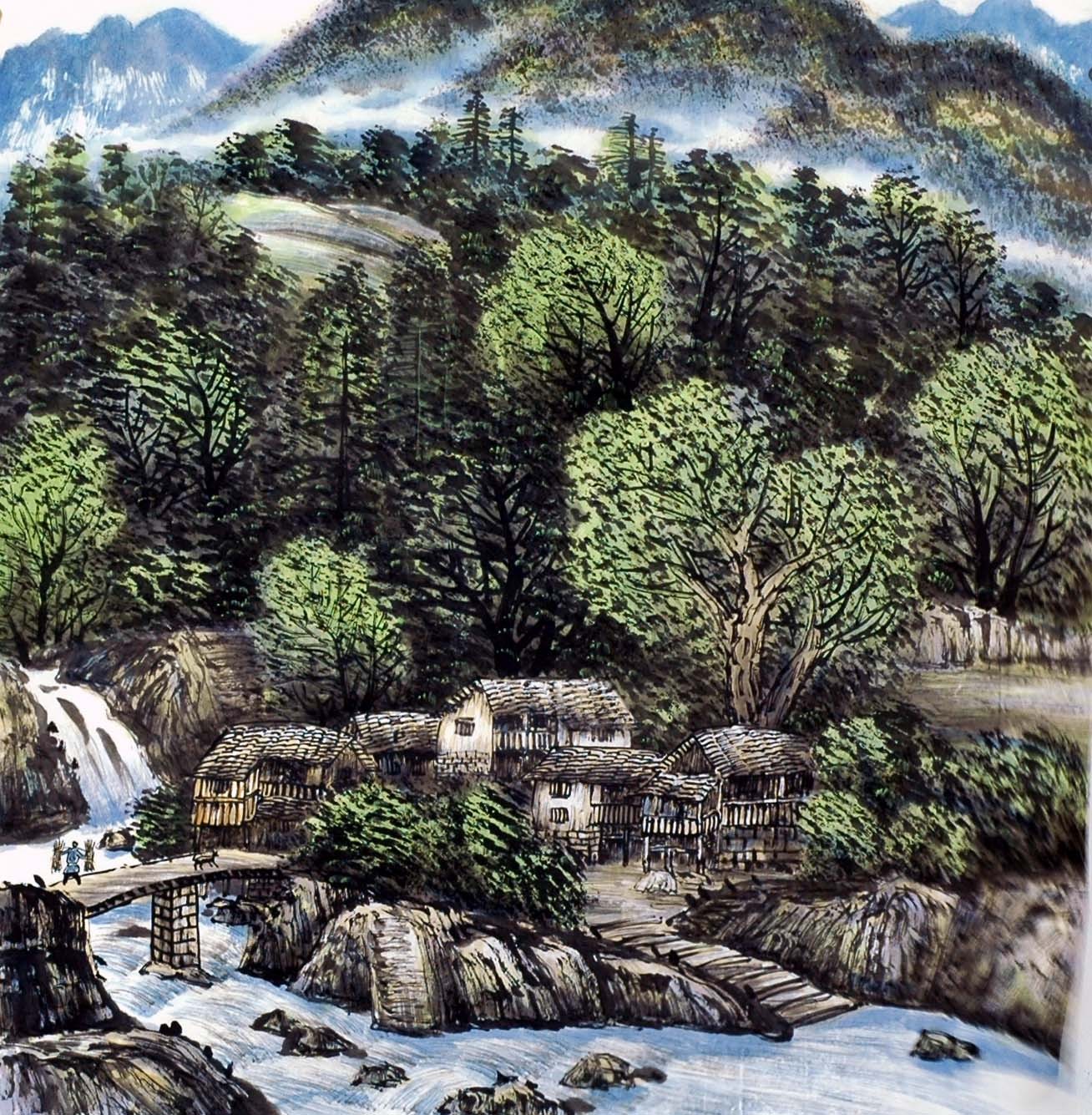 Chinese Landscape Painting - CNAG013812