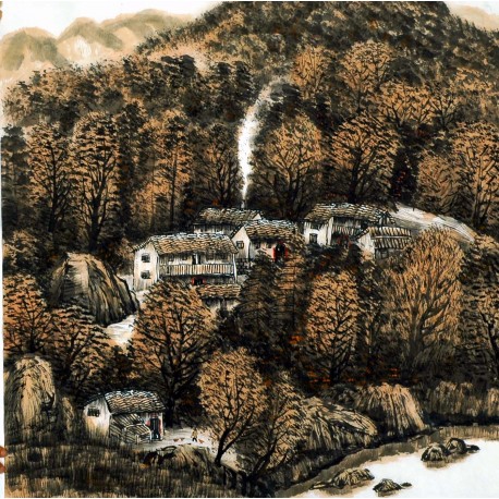 Chinese Landscape Painting - CNAG013813