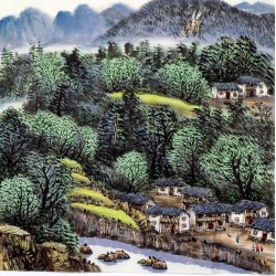 Chinese Landscape Painting - CNAG013814