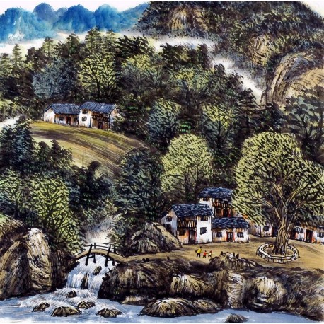 Chinese Landscape Painting - CNAG013815