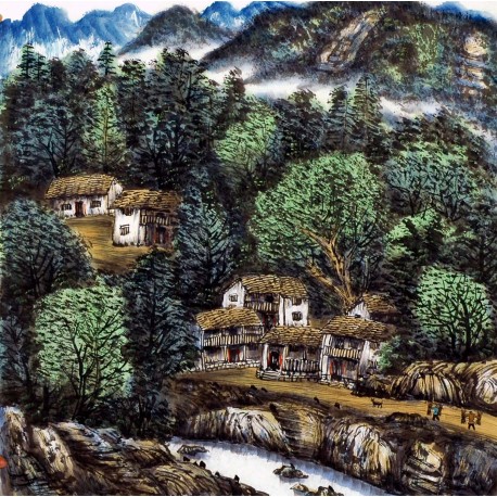 Chinese Landscape Painting - CNAG013817