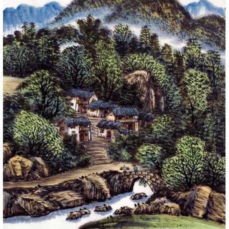 Chinese Landscape Painting - CNAG013818