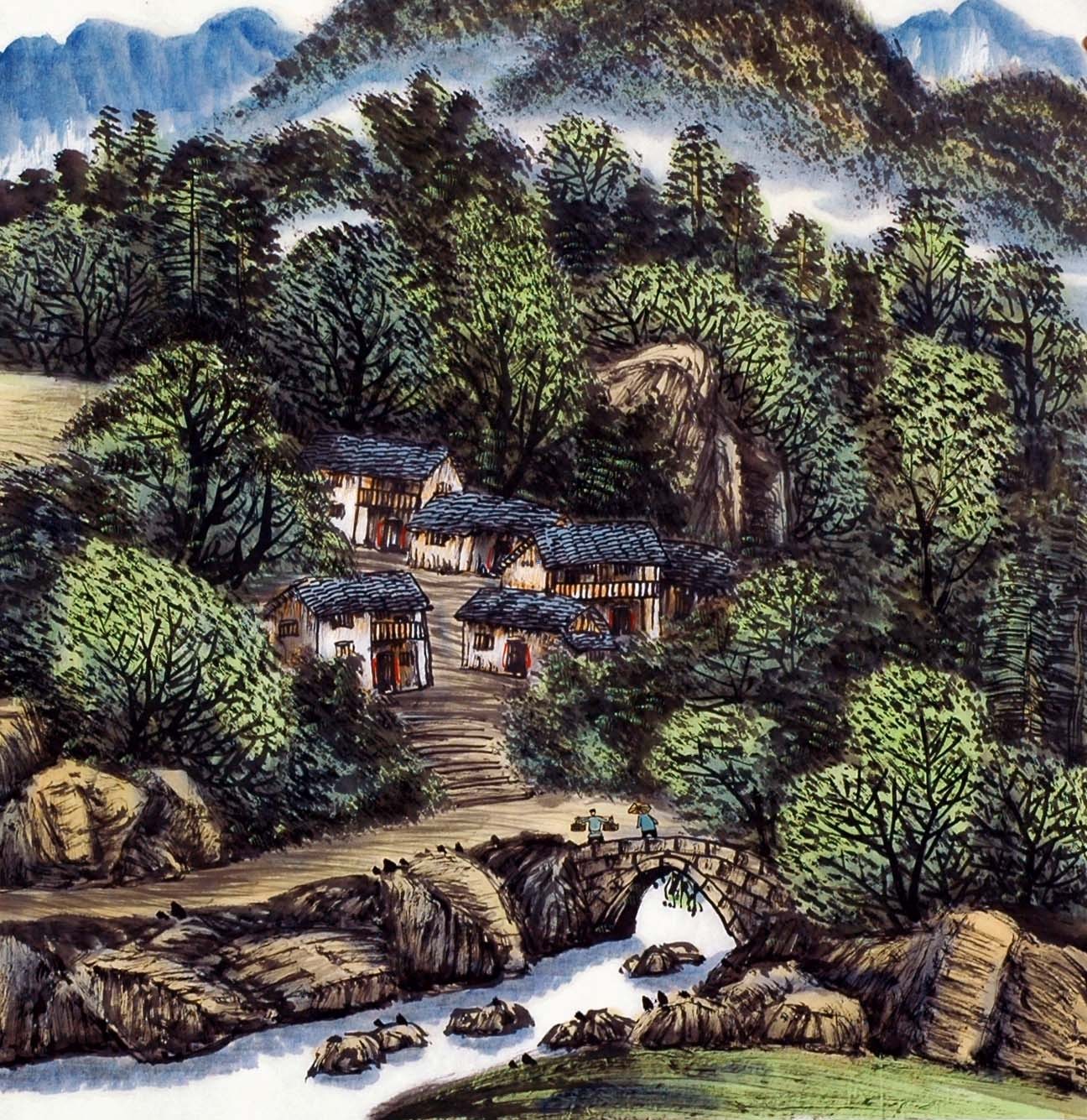 Chinese Landscape Painting - CNAG013818