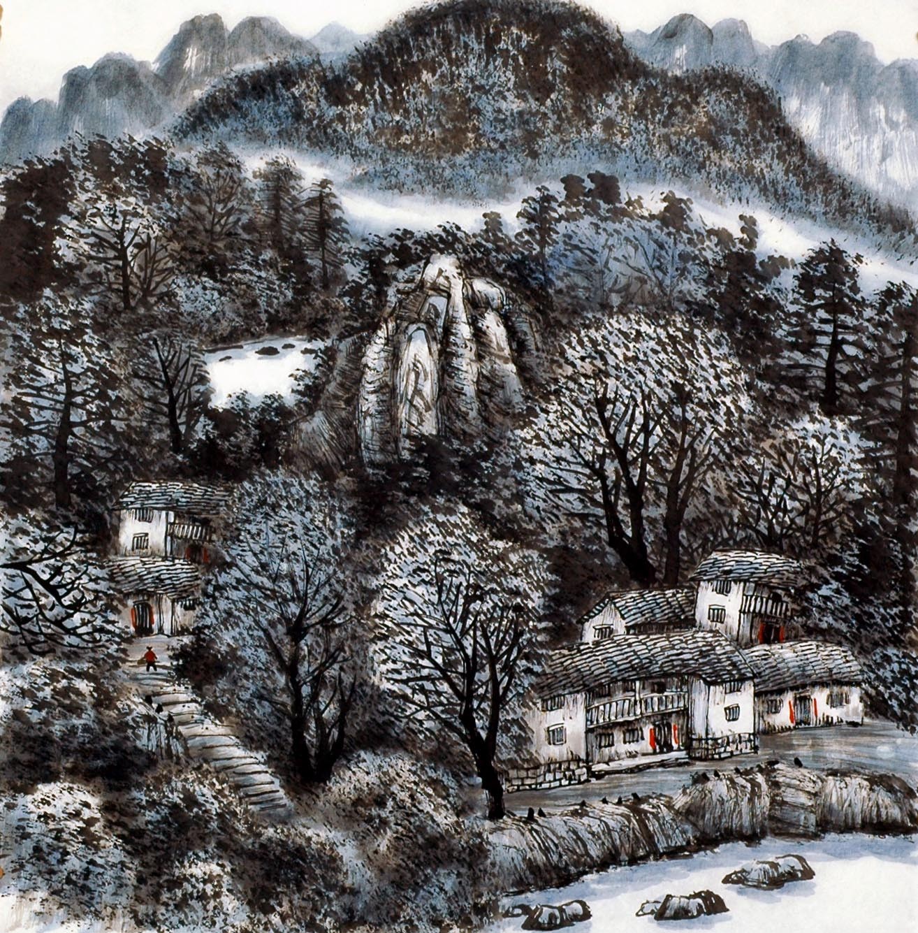 Chinese Landscape Painting - CNAG013819
