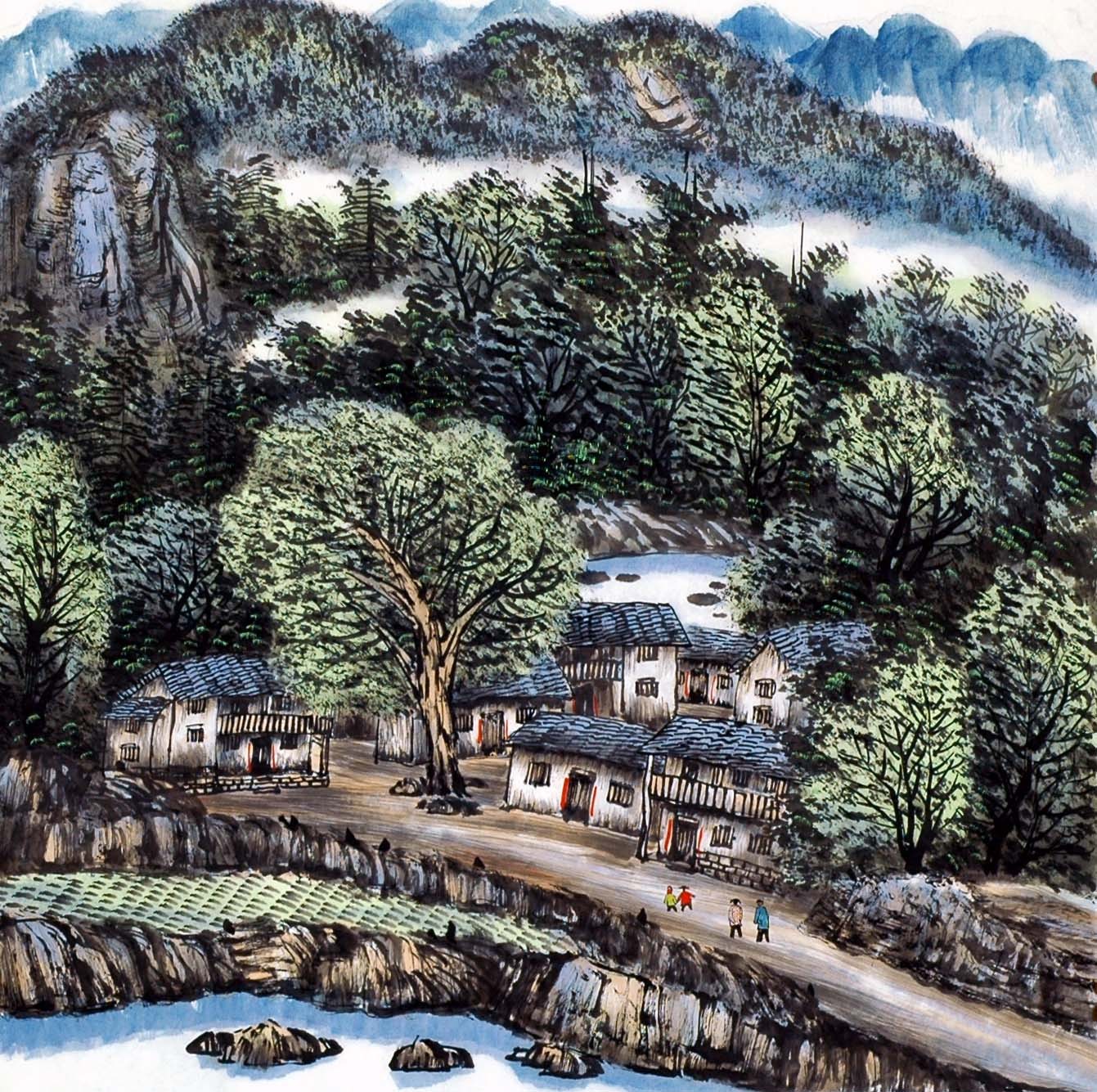 Chinese Landscape Painting - CNAG013820