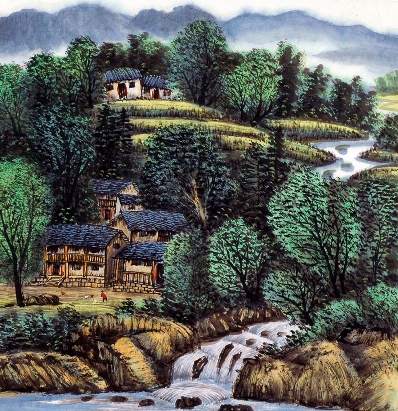 Chinese Landscape Painting - CNAG013823