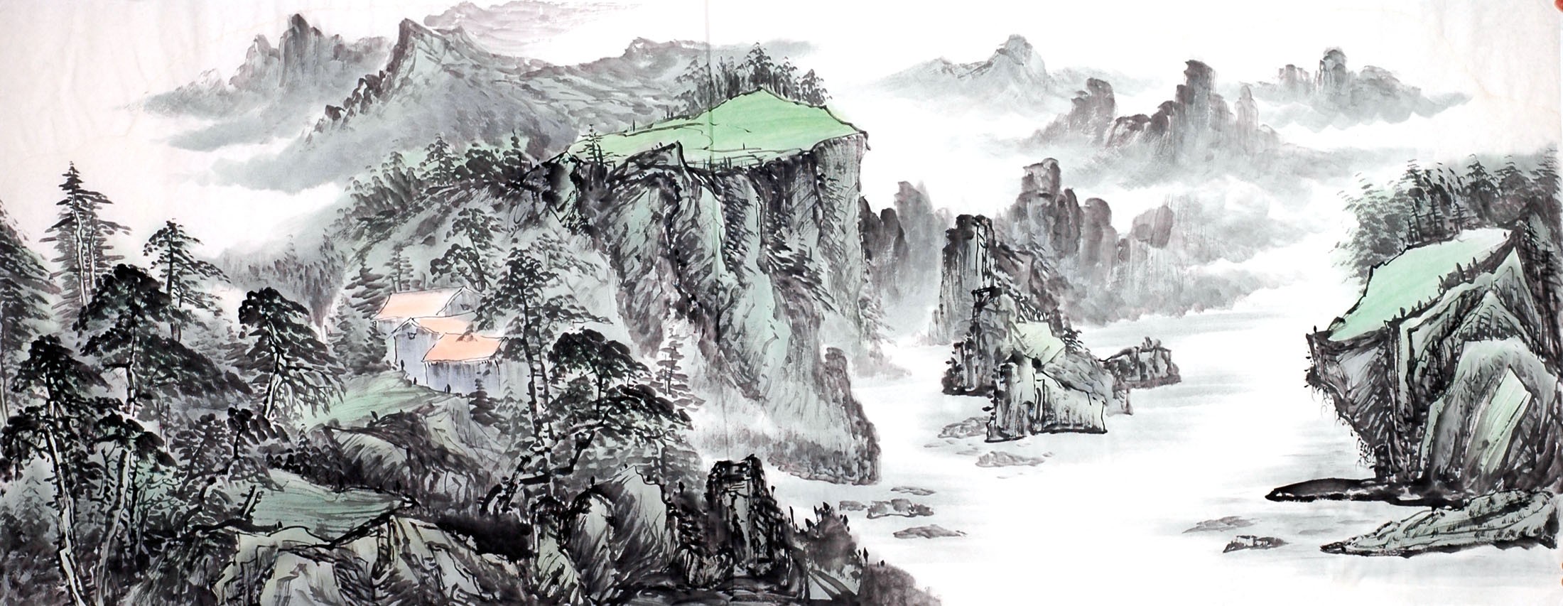 Chinese Landscape Painting - CNAG013824