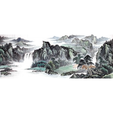 Chinese Landscape Painting - CNAG013825