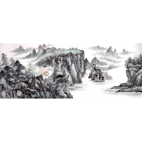 Chinese Landscape Painting - CNAG013826
