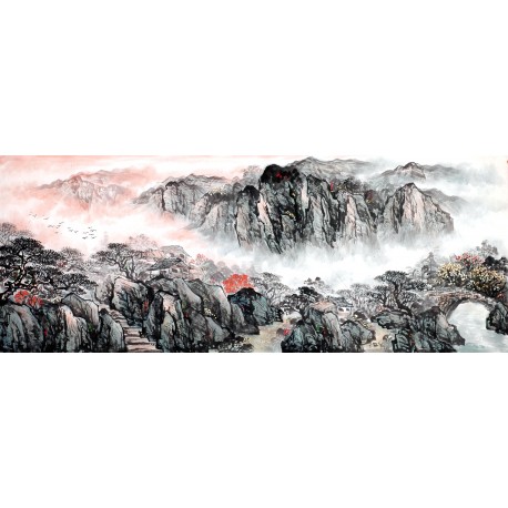 Chinese Landscape Painting - CNAG013828