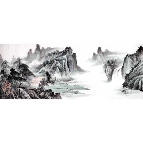 Chinese Landscape Painting - CNAG013829