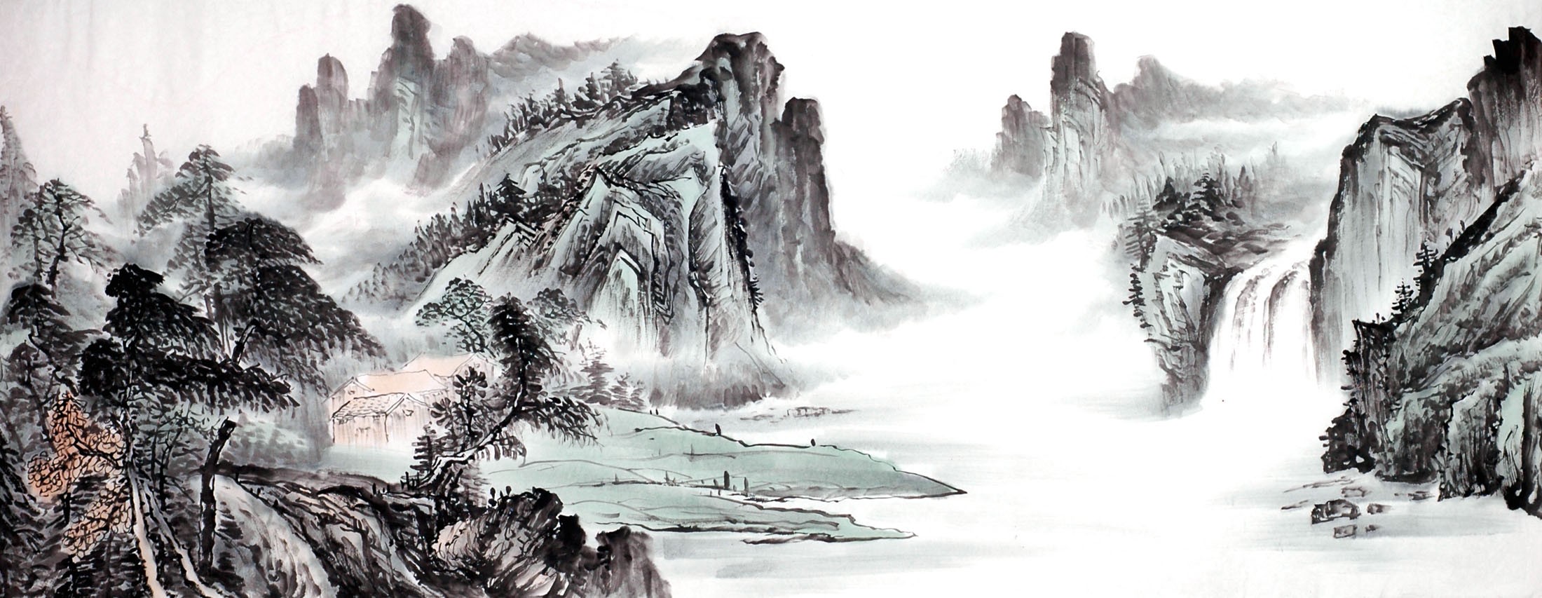 Chinese Landscape Painting - CNAG013829