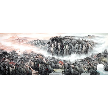 Chinese Landscape Painting - CNAG013830